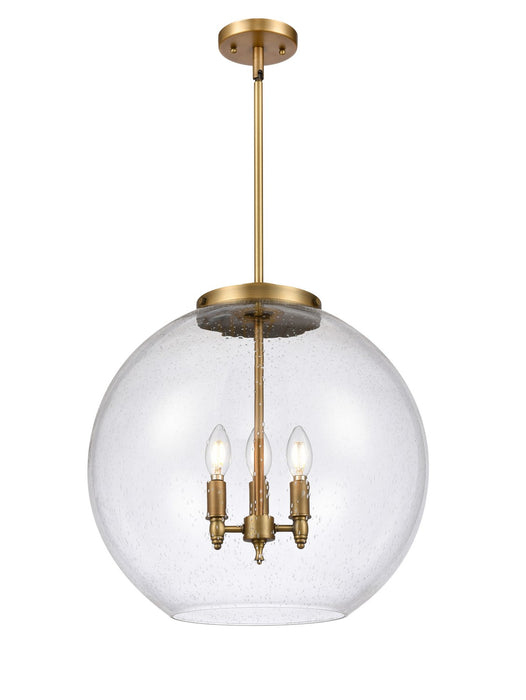 Innovations - 221-3S-BB-G124-18-LED - LED Pendant - Ballston - Brushed Brass