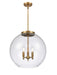 Innovations - 221-3S-BB-G124-18-LED - LED Pendant - Ballston - Brushed Brass