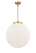 Innovations - 221-3S-BB-G201-18 - Three Light Pendant - Franklin Restoration - Brushed Brass