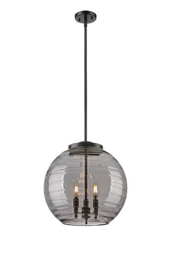 Ballston Three Light Pendant Matte Black