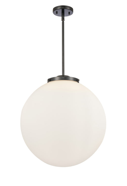 Innovations - 221-3S-BK-G201-18-LED - LED Pendant - Franklin Restoration - Matte Black