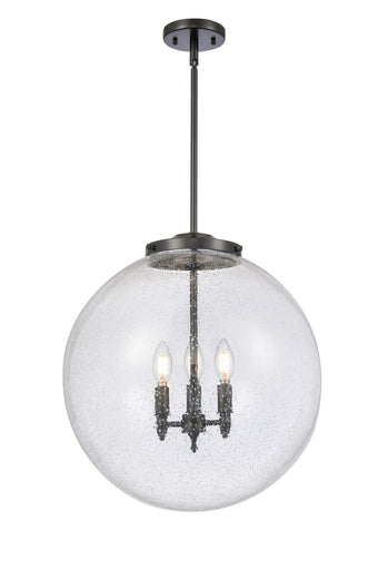 Franklin Restoration Three Light Pendant Matte Black