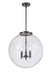 Innovations - 221-3S-BK-G204-18 - Three Light Pendant - Franklin Restoration - Matte Black