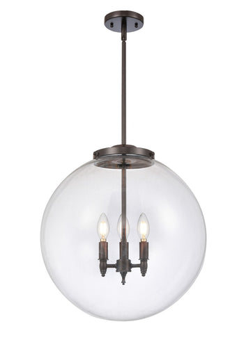 Franklin Restoration Three Light Pendant Oil Rubbed Bronze