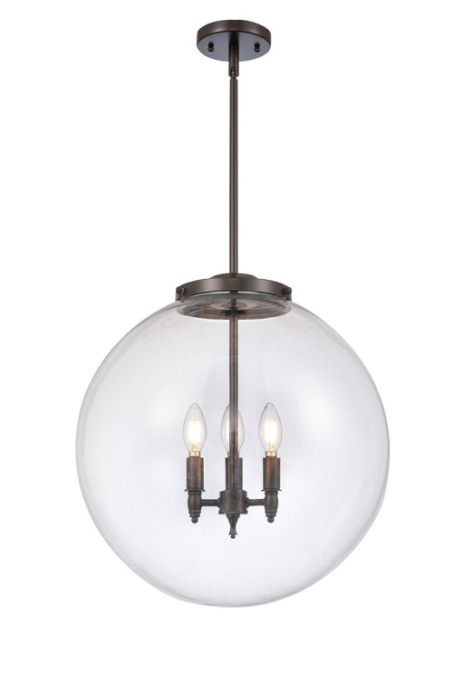 Innovations - 221-3S-OB-G202-18-LED - LED Pendant - Franklin Restoration - Oil Rubbed Bronze