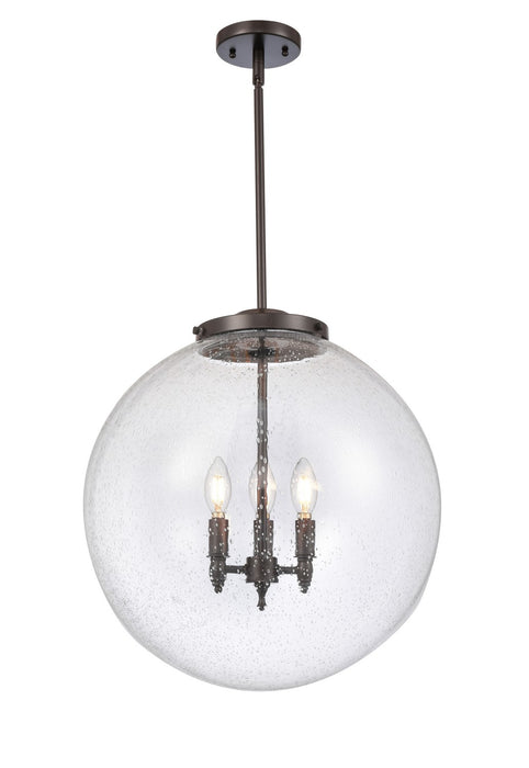 Innovations - 221-3S-OB-G204-18 - Three Light Pendant - Franklin Restoration - Oil Rubbed Bronze