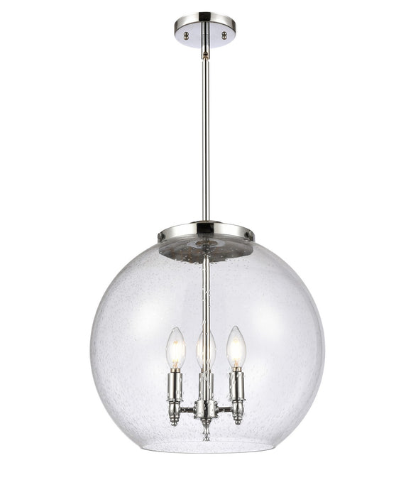 Innovations - 221-3S-PC-G124-16-LED - LED Pendant - Ballston - Polished Chrome