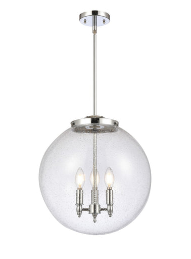 Franklin Restoration Three Light Pendant Polished Chrome