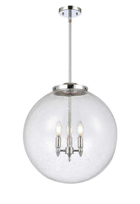 Innovations - 221-3S-PC-G204-18 - Three Light Pendant - Franklin Restoration - Polished Chrome