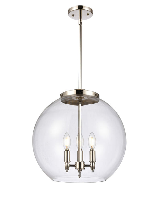 Innovations - 221-3S-PN-G122-16-LED - LED Pendant - Ballston - Polished Nickel