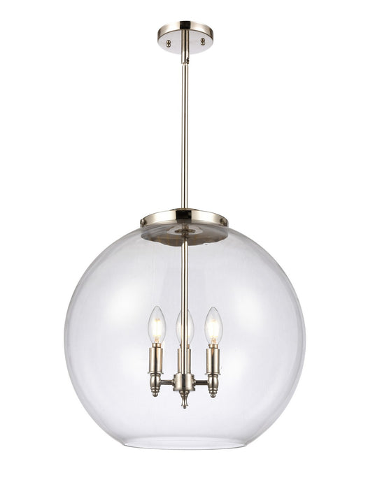 Innovations - 221-3S-PN-G122-18 - Three Light Pendant - Ballston - Polished Nickel