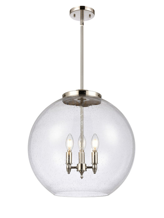 Innovations - 221-3S-PN-G124-18-LED - LED Pendant - Ballston - Polished Nickel