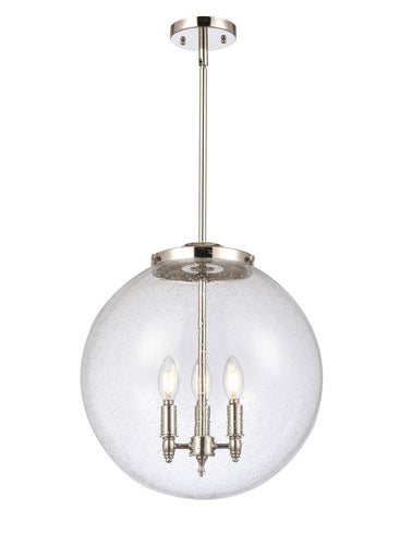 Franklin Restoration Three Light Pendant Polished Nickel