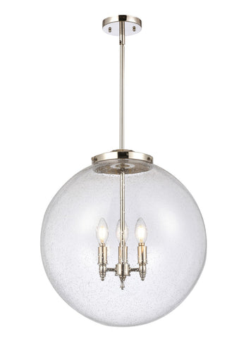 Franklin Restoration Three Light Pendant Polished Nickel