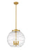 Innovations - 221-3S-SG-G1213-16-LED - LED Pendant - Ballston - Satin Gold