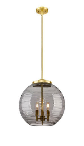 Ballston Three Light Pendant Satin Gold