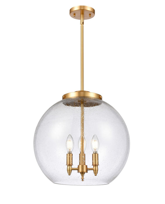 Innovations - 221-3S-SG-G124-16-LED - LED Pendant - Ballston - Satin Gold