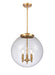 Innovations - 221-3S-SG-G202-16-LED - LED Pendant - Franklin Restoration - Satin Gold