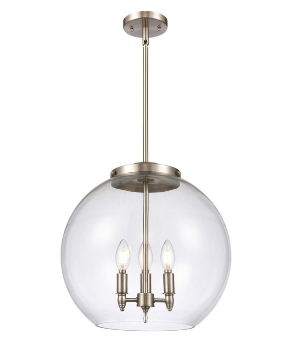 Innovations - 221-3S-SN-G122-16-LED - LED Pendant - Ballston - Brushed Satin Nickel