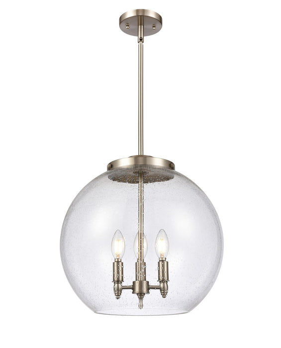 Innovations - 221-3S-SN-G124-16-LED - LED Pendant - Ballston - Brushed Satin Nickel