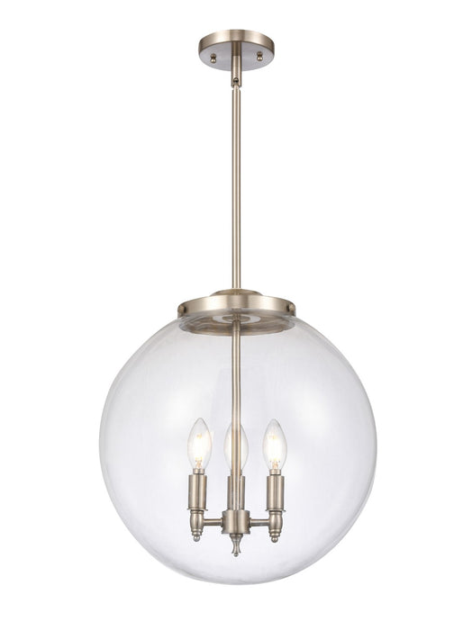 Innovations - 221-3S-SN-G202-16 - Three Light Pendant - Franklin Restoration - Brushed Satin Nickel