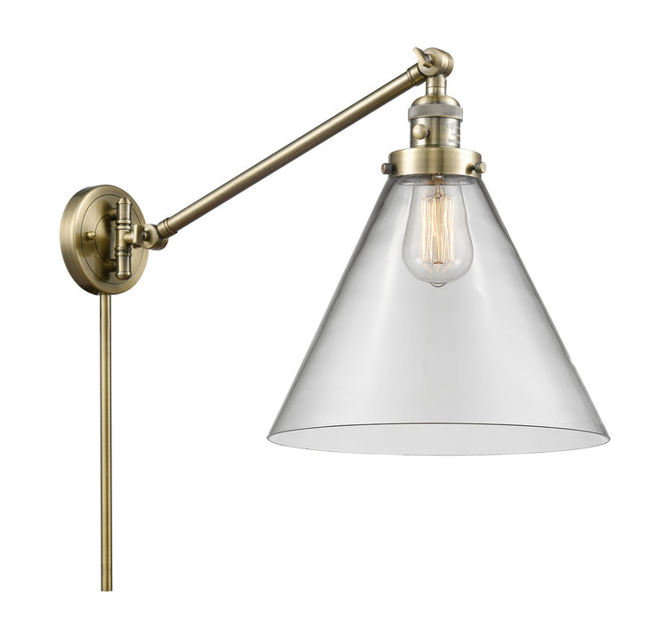 Innovations - 237-AB-G42-L-LED - LED Swing Arm Lamp - Franklin Restoration - Antique Brass