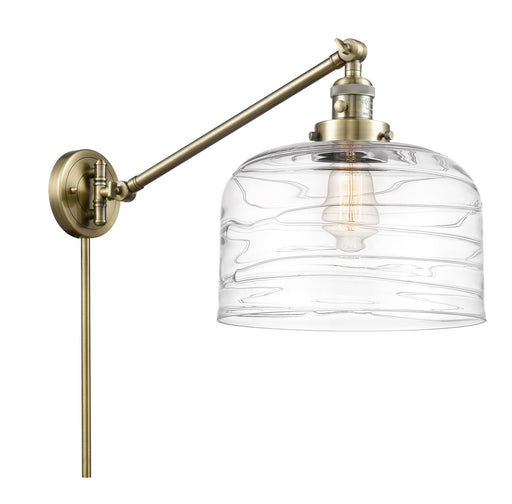 Franklin Restoration LED Swing Arm Lamp Antique Brass