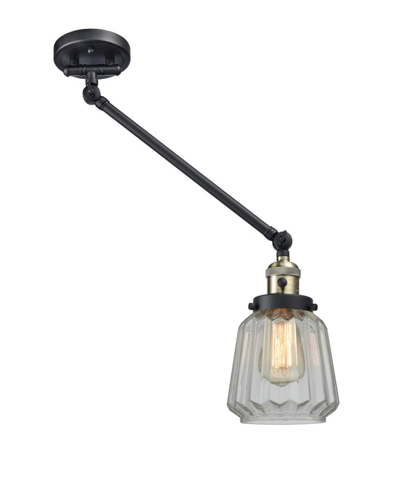 Innovations - 237-BAB-G142-LED - LED Swing Arm Lamp - Franklin Restoration - Black Antique Brass