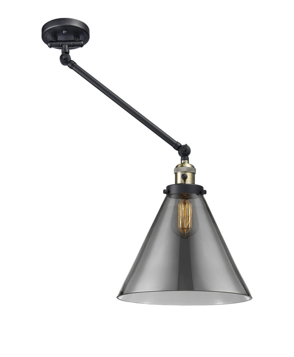 Innovations - 237-BAB-G43-L-LED - LED Swing Arm Lamp - Franklin Restoration - Black Antique Brass