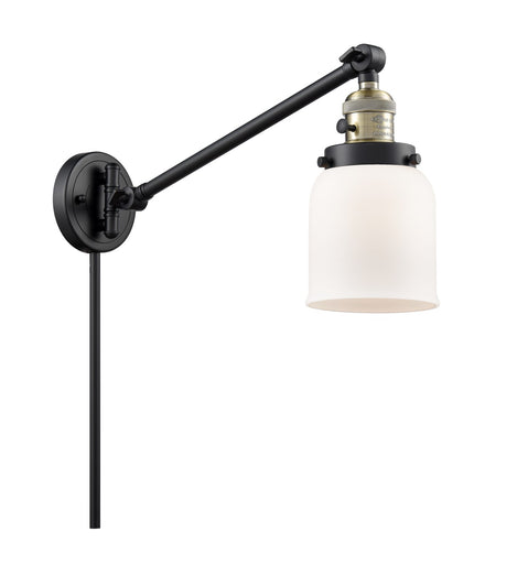 Franklin Restoration LED Swing Arm Lamp Black Antique Brass