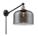 Innovations - 237-BAB-G73-L-LED - LED Swing Arm Lamp - Franklin Restoration - Black Antique Brass