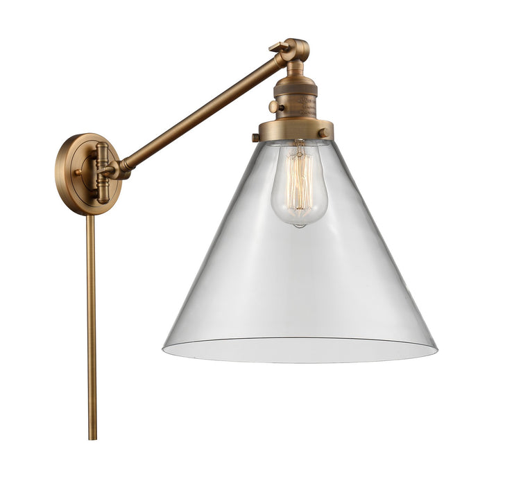 Innovations - 237-BB-G42-L-LED - LED Swing Arm Lamp - Franklin Restoration - Brushed Brass