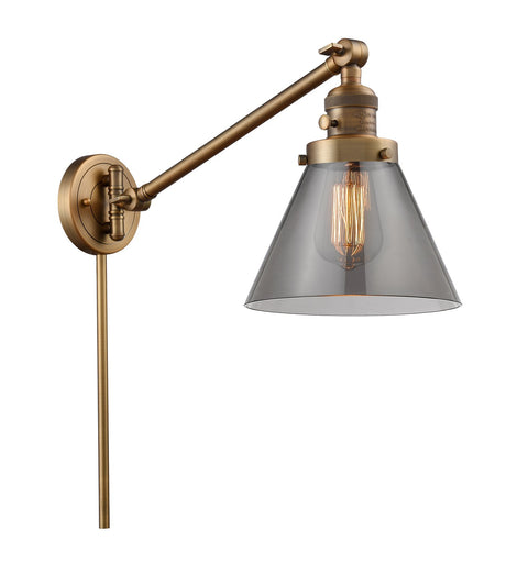 Franklin Restoration LED Swing Arm Lamp Brushed Brass