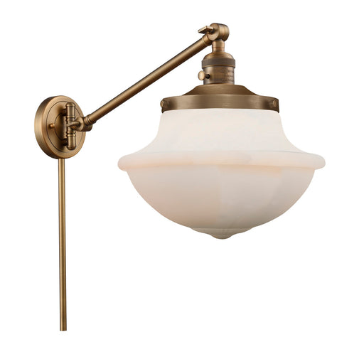 Franklin Restoration LED Swing Arm Lamp Brushed Brass