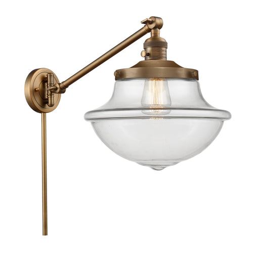 Franklin Restoration LED Swing Arm Lamp Brushed Brass