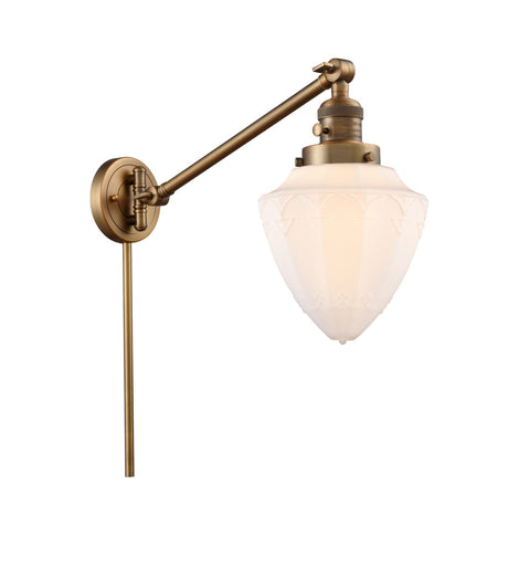 Franklin Restoration One Light Swing Arm Lamp Brushed Brass