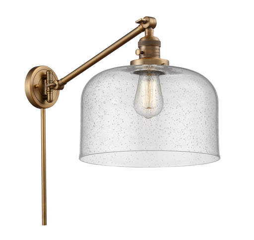 Franklin Restoration LED Swing Arm Lamp Brushed Brass