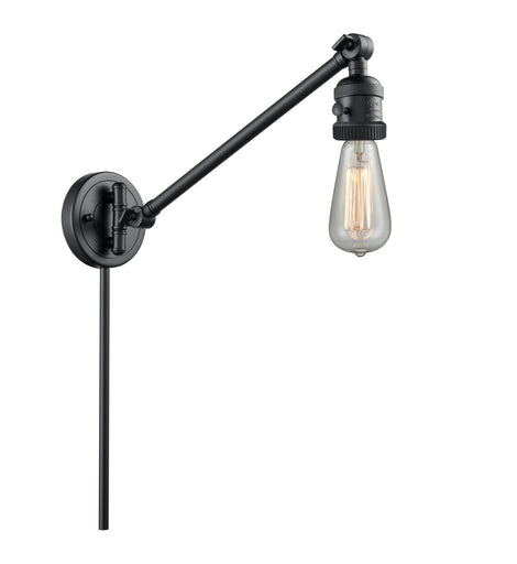 Franklin Restoration One light Swing Arm With Switch Matte Black