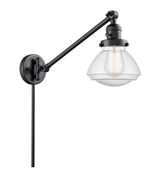 Innovations - 237-BK-G324-LED - LED Swing Arm Lamp - Franklin Restoration - Matte Black