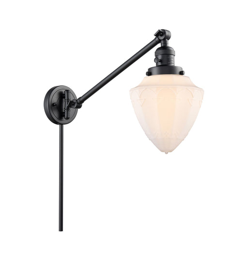 Innovations - 237-BK-G661-7 - One Light Swing Arm Lamp - Franklin Restoration - Matte Black