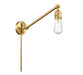 Innovations - 237-SG - One light Swing Arm With Switch - Franklin Restoration - Satin Gold