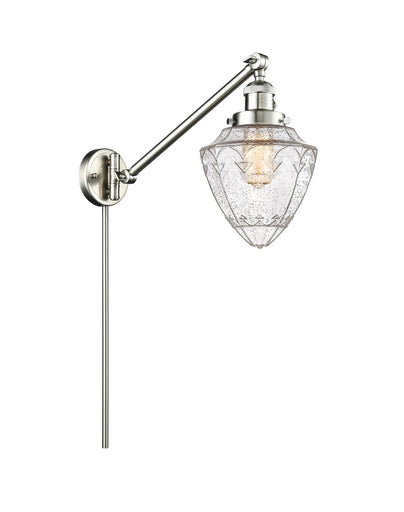 Franklin Restoration LED Swing Arm Lamp Brushed Satin Nickel