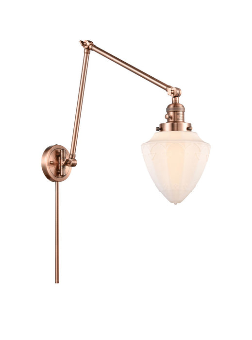 Innovations - 238-AC-G661-7 - One Light Swing Arm Lamp - Franklin Restoration - Antique Copper