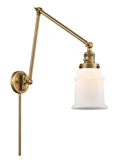 Innovations - 238-BB-G181 - LED Swing Arm Lamp - Franklin Restoration - Brushed Brass