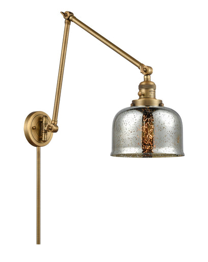 Franklin Restoration LED Swing Arm Lamp Brushed Brass