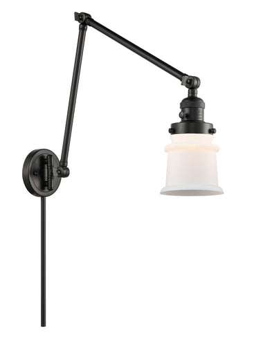 Franklin Restoration LED Swing Arm Lamp Matte Black