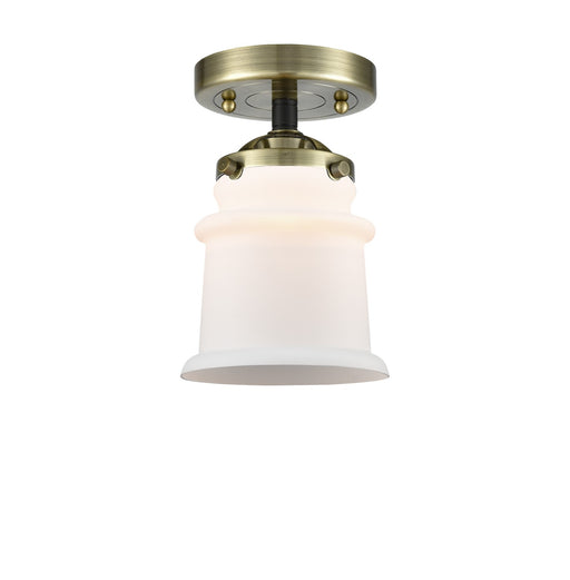 Innovations - 284-1C-BAB-G181S - One Light Semi-Flush Mount - Nouveau - Black Antique Brass
