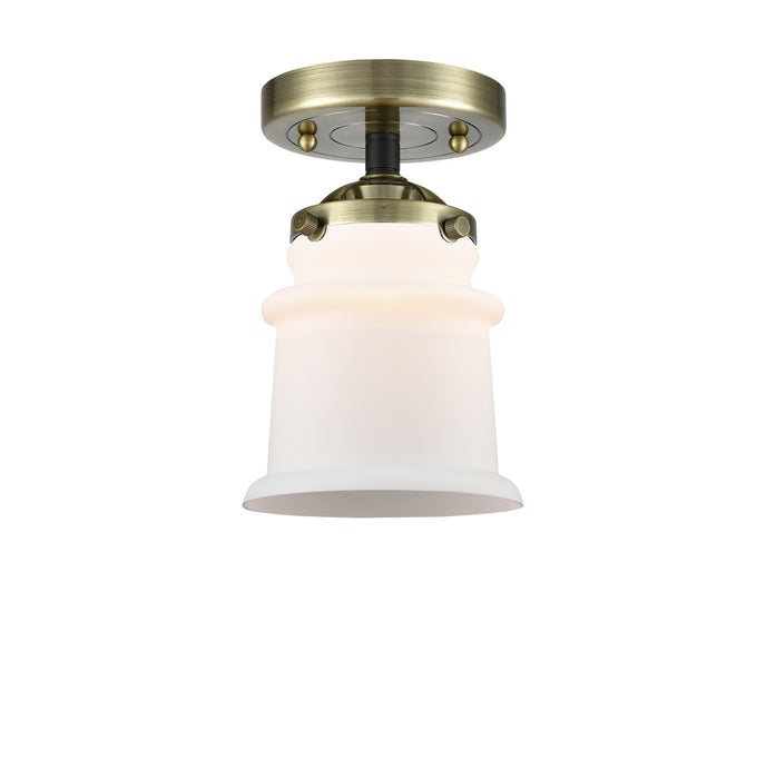 Innovations - 284-1C-BAB-G181S - One Light Semi-Flush Mount - Nouveau - Black Antique Brass