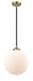 Innovations - 284-1S-BAB-G201-12 - One Light Mini Pendant - Nouveau - Black Antique Brass