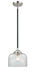 Innovations - 284-1S-BPN-G72-LED - LED Mini Pendant - Nouveau - Black Polished Nickel